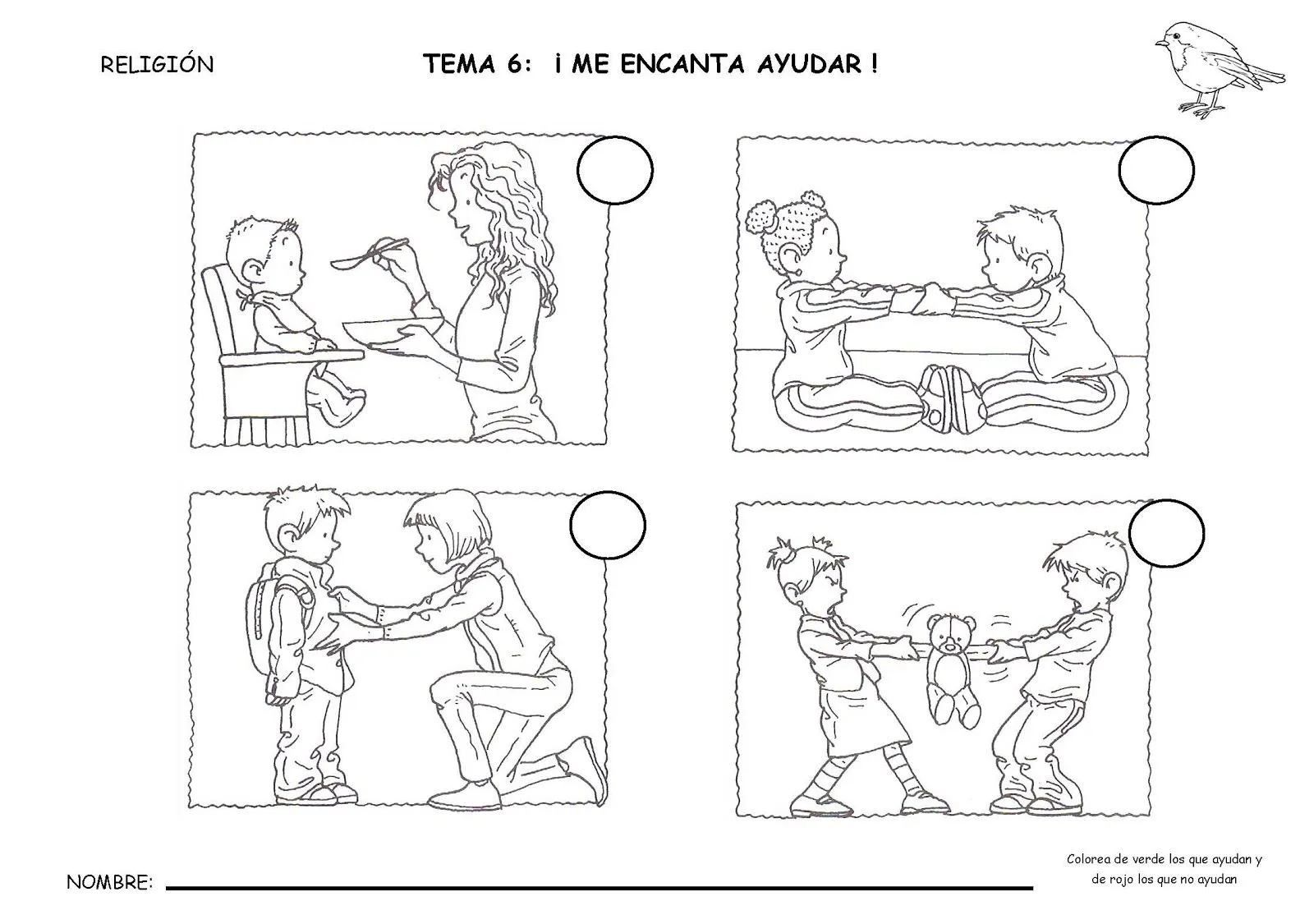 Aprendemos en reli: QUÉ IMPORTANTE ES AYUDAR Aprendemos en reli: QUÉ IMPORTANTE ES AYUDAR