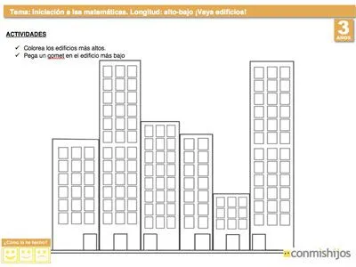 Aprender el concepto alto y bajo. Matemáticas para niños Aprender el concepto alto y bajo. Matemáticas para niños
