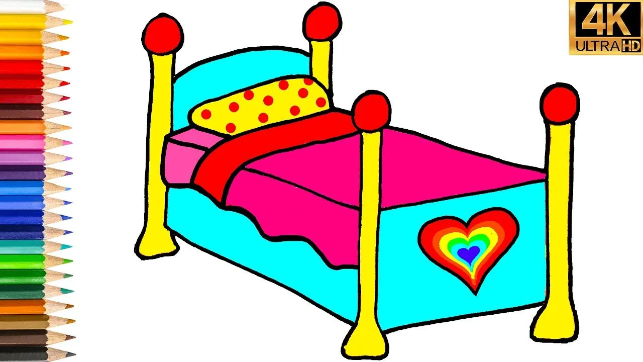 APRENDER A DIBUJAR CAMA FACIL 