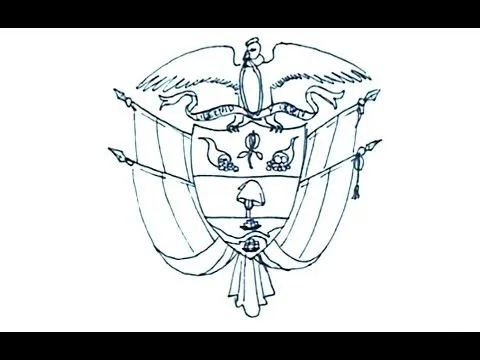 Aprender a dibujar - Cómo dibujar el escudo de Colombia - Draw the ... Aprender a dibujar - Cómo dibujar el escudo de Colombia - Draw the ...