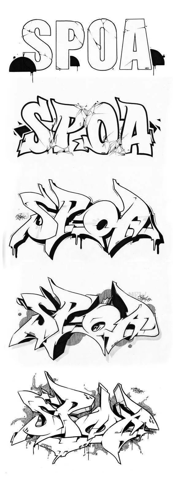 Cómo Aprender A Dibujar Graffitis Paso A Paso + Videos Cómo Aprender A Dibujar Graffitis Paso A Paso + Videos