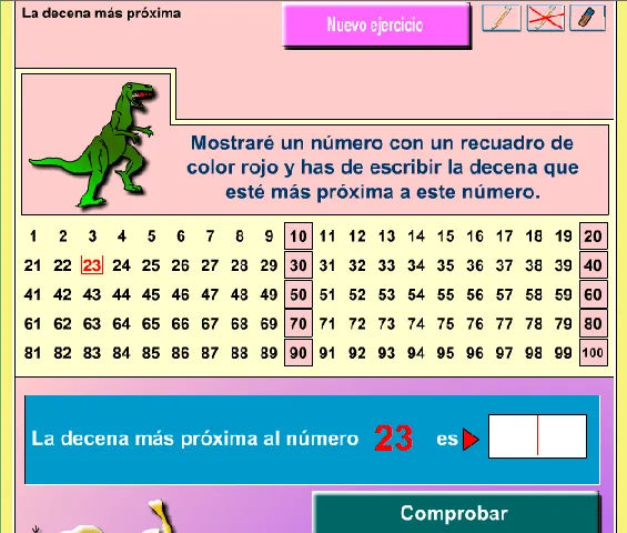 APRENDER ES DIVERTIDO 1º Y 2º: La decena más próxima. APRENDER ES DIVERTIDO 1º Y 2º: La decena más próxima.