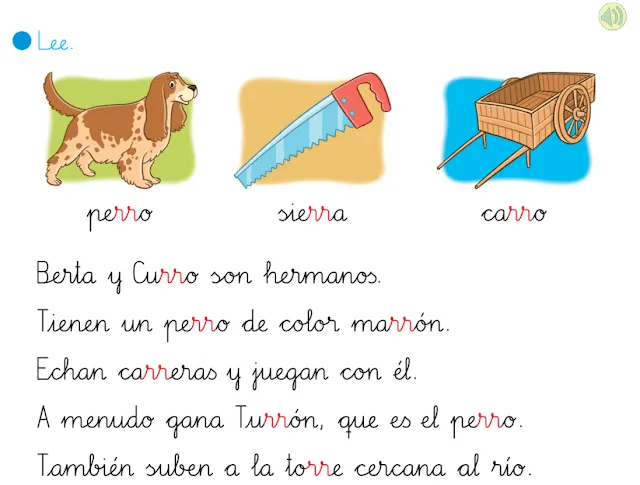 APRENDER ES DIVERTIDO 1º Y 2º: Lectura interactiva letra r doble y ... APRENDER ES DIVERTIDO 1º Y 2º: Lectura interactiva letra r doble y ...