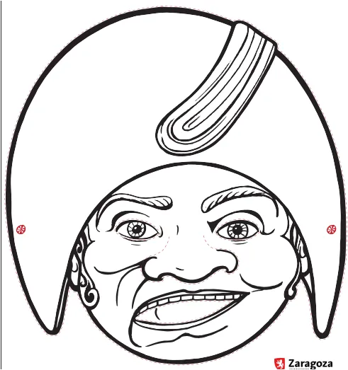 Aprender es divertido: Caretas cabezudos para colorear Aprender es divertido: Caretas cabezudos para colorear