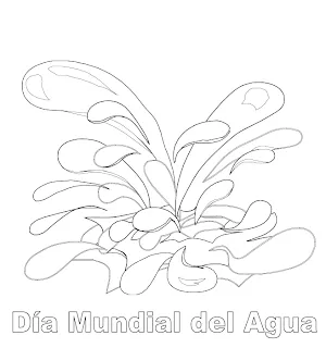 APRENDER ES DIVERTIDO: DÍA MUNDIAL DEL AGUA (DIBUJOS PARA COLOREAR)