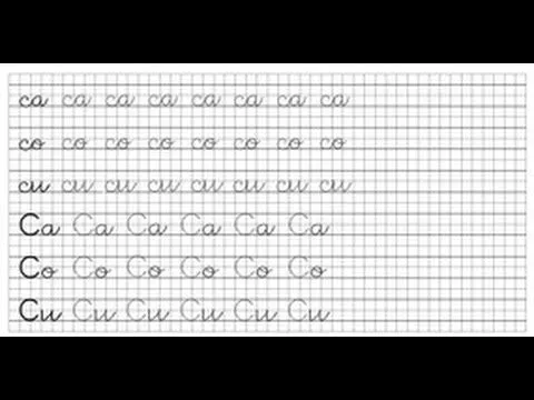 Aprender a leer y escribir con pautas y cuadrículas - YouTube Aprender a leer y escribir con pautas y cuadrículas - YouTube