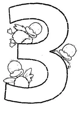 APRENDER LOS NÚMEROS DEL 1 AL 5 EL NÚMERO 3 : FICHAS PARA NIÑOS