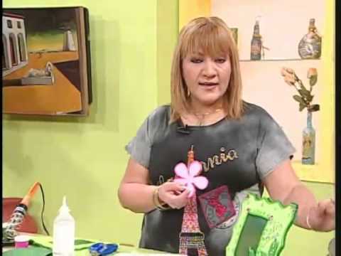 Aprender con Rossana TV: Portaretratos en foami - YouTube