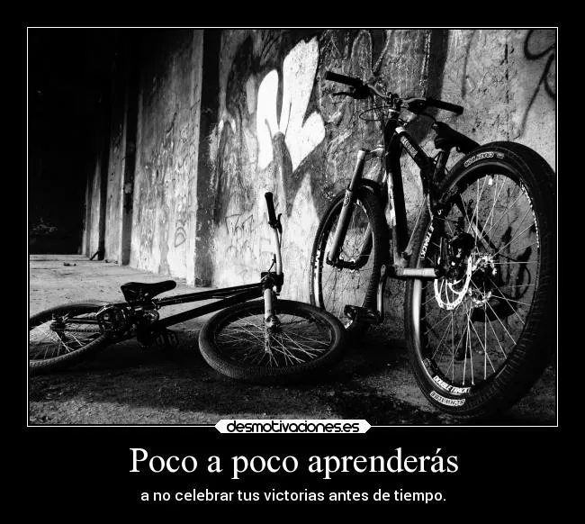 Poco a poco aprenderás | Desmotivaciones