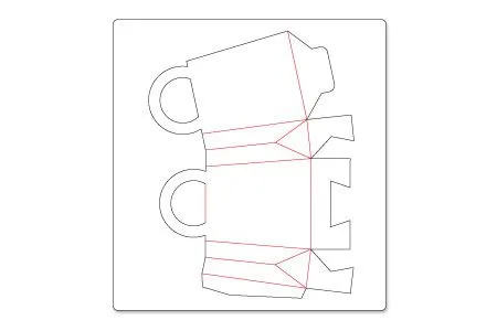 Molde para bolsa de regalo - Imagui