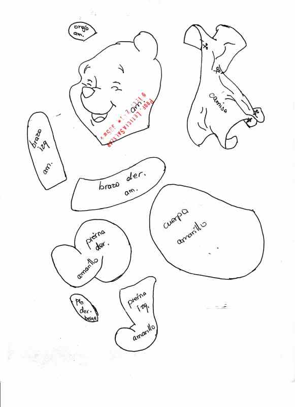 APRENDIENDO Y CREANDO: Moldes de Winni pooh APRENDIENDO Y CREANDO: Moldes de Winni pooh