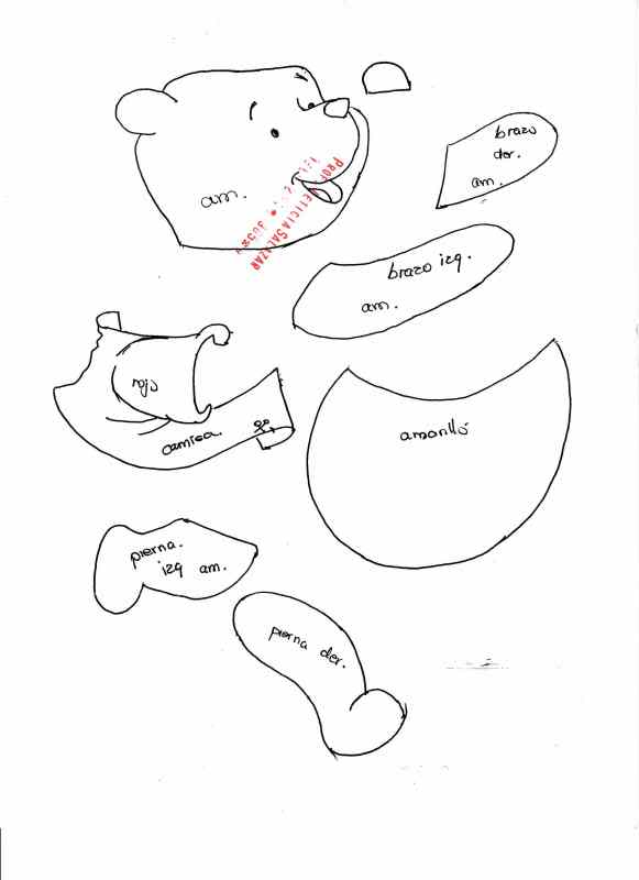 APRENDIENDO Y CREANDO: Moldes de Winni pooh APRENDIENDO Y CREANDO: Moldes de Winni pooh