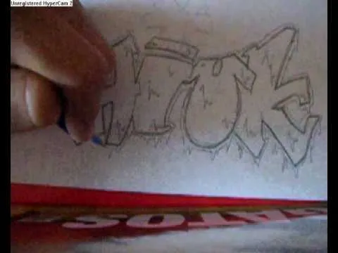 Aprendiendo a hacer un graffiti - YouTube