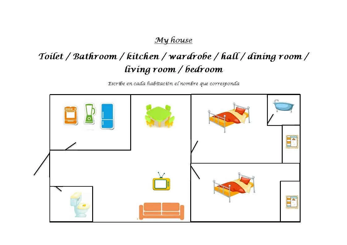 Aprendiendo con Julia: Partes de la casa en inglés Aprendiendo con Julia: Partes de la casa en inglés