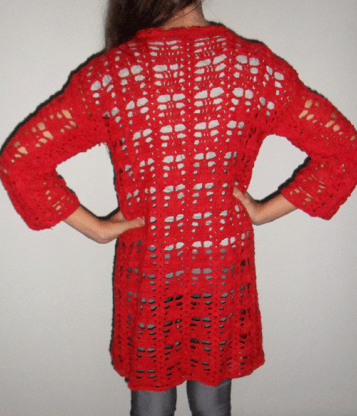 Aprendiendo a tejer: CROCHET - Saco rojo