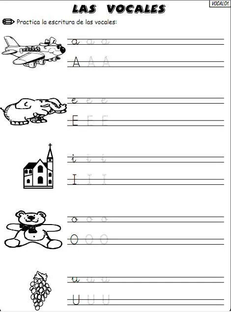 Las vocales | Para los peques de la casa.