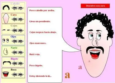 ... del vocabulario y expresiones relacionadas con las partes de la cara ... del vocabulario y expresiones relacionadas con las partes de la cara