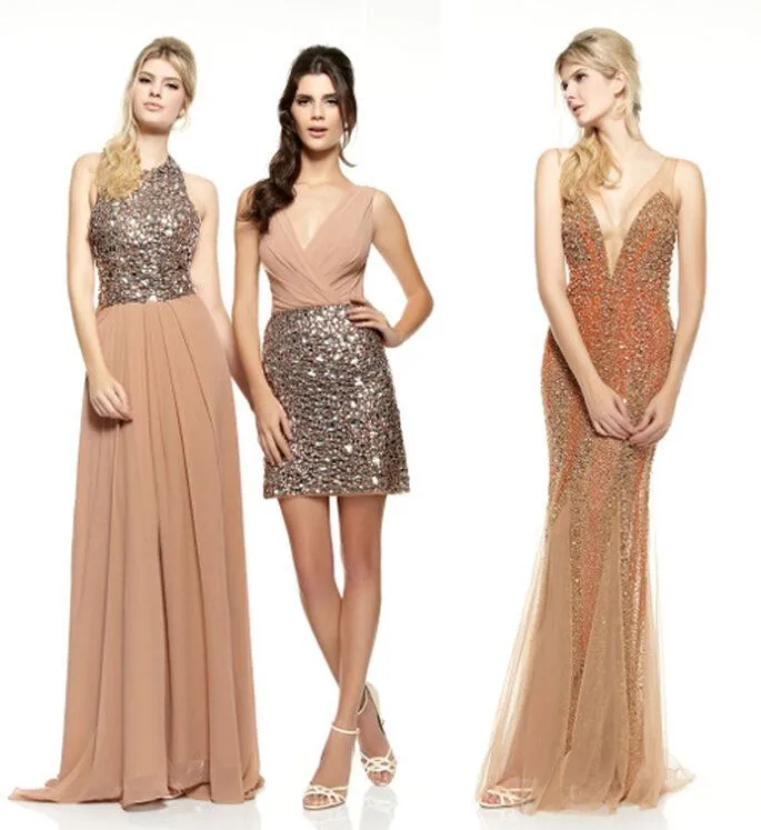 Apuesta por un vestido de fiesta con brillo Apuesta por un vestido de fiesta con brillo