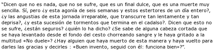 Apuntes sobre “El último día de un condenado a muerte” de Víctor ...