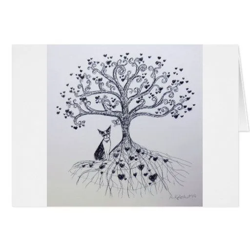 Árbol de Boston Terrier de la vida blanco y negro Tarjeton | Zazzle Árbol de Boston Terrier de la vida blanco y negro Tarjeton | Zazzle
