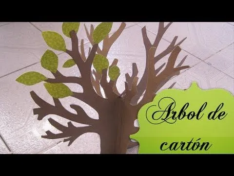 Árbol de cartón ♥. - YouTube