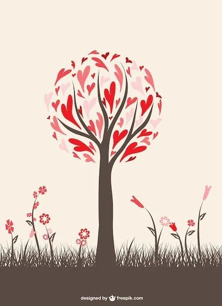 Árbol de corazones | Descargar Vectores gratis