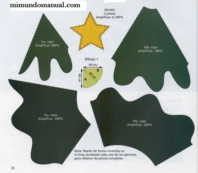 Como hacer un arbolito navideño en fomi ~ Mimundomanual Como hacer un arbolito navideño en fomi ~ Mimundomanual