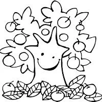 ARBOL FRUTAL PARA COLOREAR | la casa infantil ARBOL FRUTAL PARA COLOREAR | la casa infantil