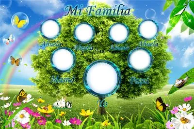Árbol Genealógico para Fotos en Psd y Png | Marcos para Fotos Gratis. Árbol Genealógico para Fotos en Psd y Png | Marcos para Fotos Gratis.