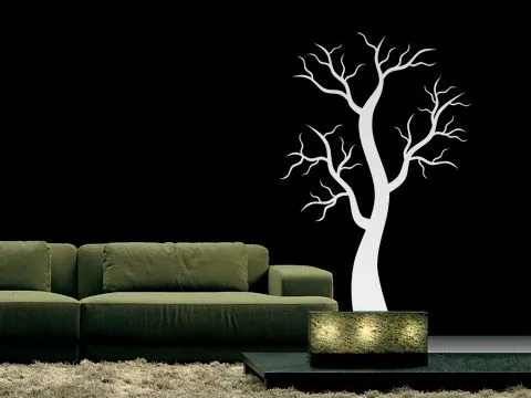 Arboles Secos dibujados en pared - Imagui