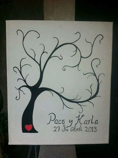 Arbol de huellas - Foro Manualidades para bodas - bodas.com.mx ... Arbol de huellas - Foro Manualidades para bodas - bodas.com.mx ...