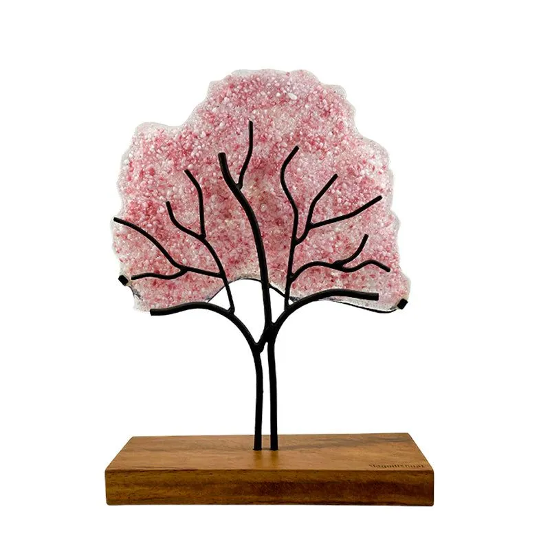 Árbol Maquilishuat, figura decorativa de vidrio fundido | Vitrales