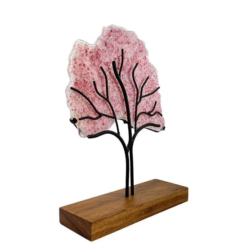 Árbol Maquilishuat, figura decorativa de vidrio fundido | Vitrales