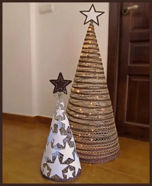 arbol navidad hecho en alambre | Aprender manualidades es facilisimo.