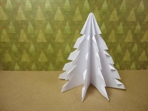 Cómo hacer un Árbol de Navidad con un cuadrado de papel (Tutorial ... Cómo hacer un Árbol de Navidad con un cuadrado de papel (Tutorial ...
