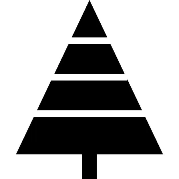 árbol de Navidad de forma triangular con líneas decorativas ... árbol de Navidad de forma triangular con líneas decorativas ...