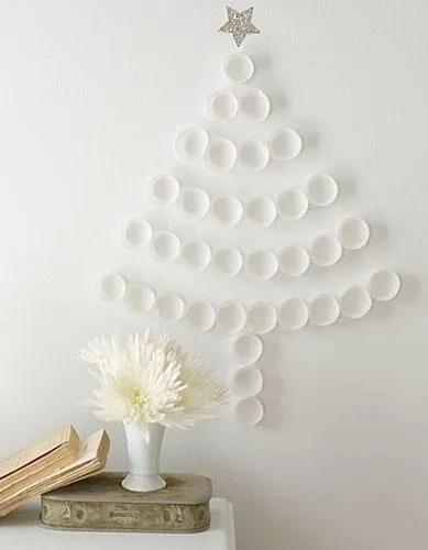 Un árbol de navidad con moldes de magdalenas - Paperblog