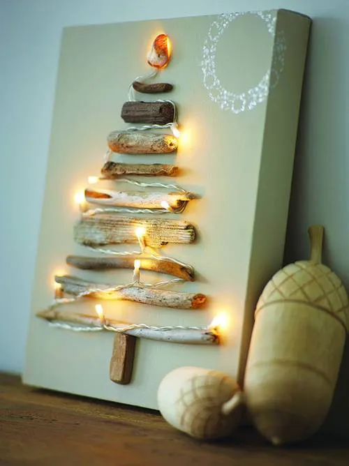 Cómo hacer un árbol de Navidad con ramas secas | Decomanitas Cómo hacer un árbol de Navidad con ramas secas | Decomanitas