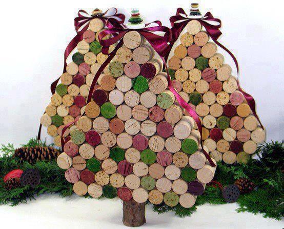 Árbol de navidad reciclado hecho con corchos | Construccion y ... Árbol de navidad reciclado hecho con corchos | Construccion y ...