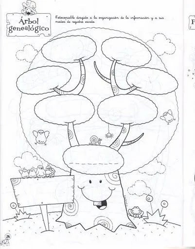 Arbol genealogico familiar para colorear 7 personas - Imagui