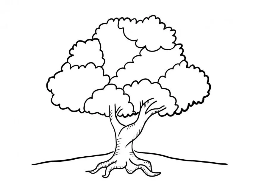 Árbol de valores - Dibujo #212 - Dibujalia - Dibujos para Colorear y Recursos Educativos