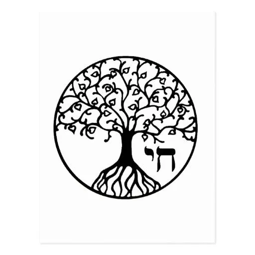 ÁRBOL de la VIDA - Sefirah Tarjeta Postal de Zazzle.