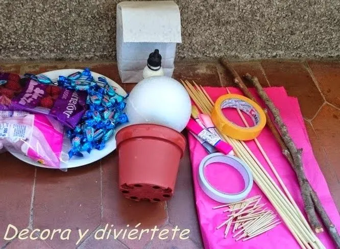 Árboles de chuches ... el tutorial del paso a paso de como ... Árboles de chuches ... el tutorial del paso a paso de como ...