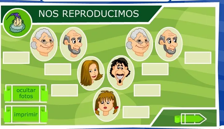 El árbol genealógico | Recurso educativo 35668 - Tiching