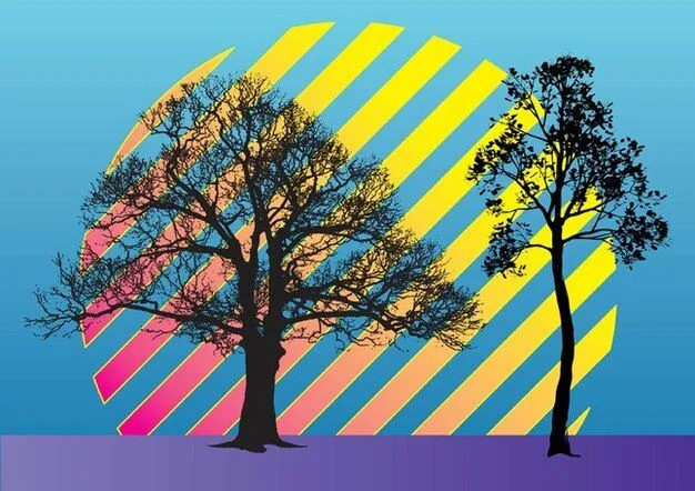 árboles ilustración vectorial | Descargar Vectores gratis árboles ilustración vectorial | Descargar Vectores gratis