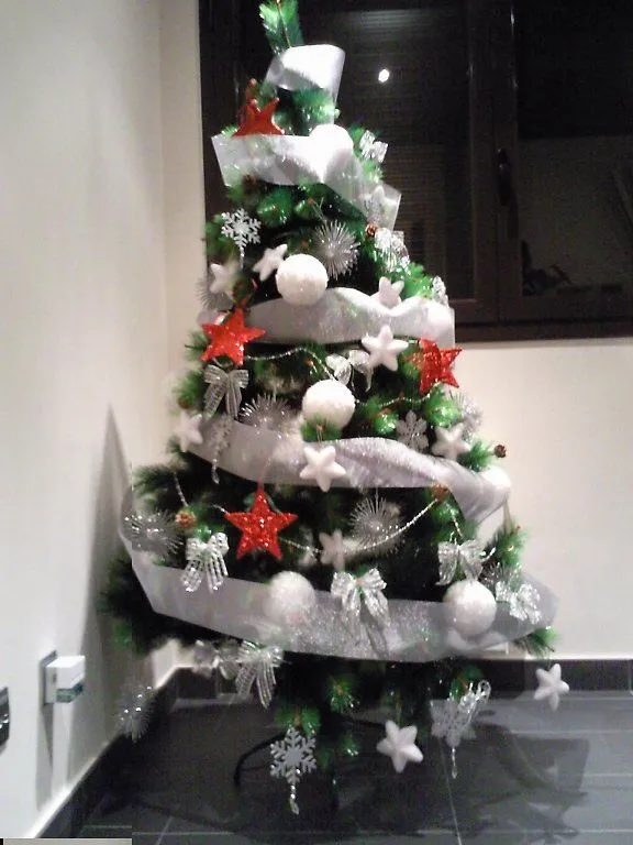 árboles de navidad decorados con malla - Imagui