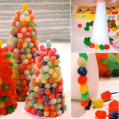 Árboles y pinchos de chuches para fiestas de cumpleaños o ...