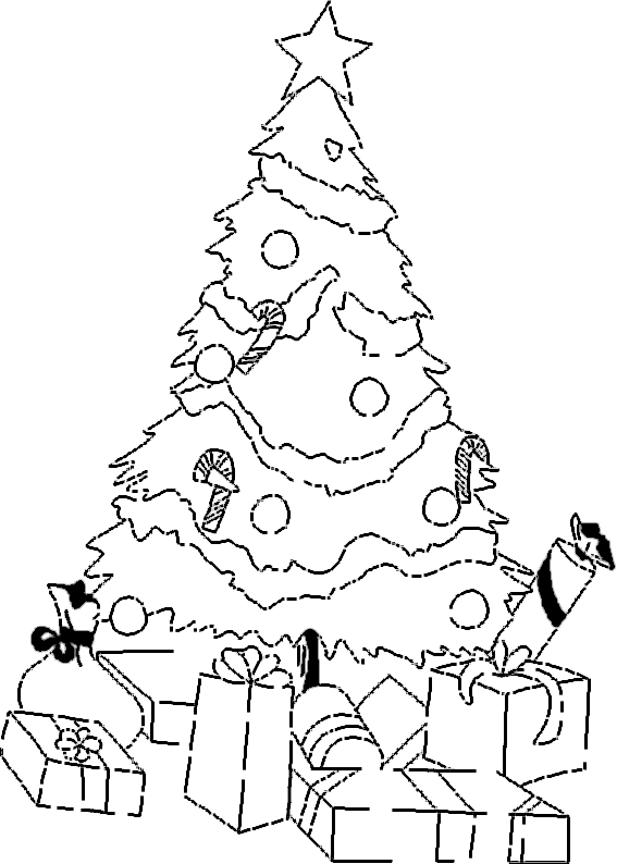 Dibujos para colorear de Abetos, arbol de navidad : Navidad de deseos Dibujos para colorear de Abetos, arbol de navidad : Navidad de deseos