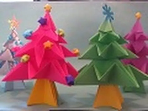 Cómo hacer un Arbolito de NAVIDAD en Origami - Floritere - 2011 ... Cómo hacer un Arbolito de NAVIDAD en Origami - Floritere - 2011 ...