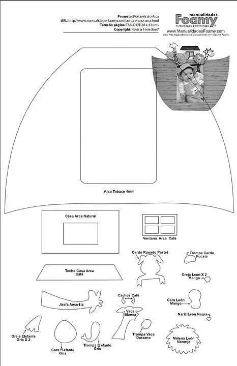 Como hacer un Arca de Noe en foamy - Imagui